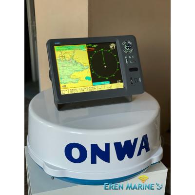 Onwa 12" Gps 48NM Radar Fish Finder Set Bundle Multifunction 