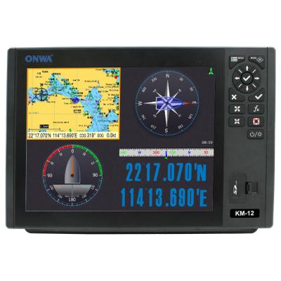 Onwa KM-12 12-inch GPS Chart Plotter Multi Function Display